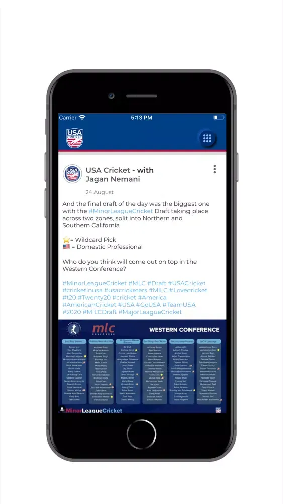 USAC (USA Cricket)应用截图