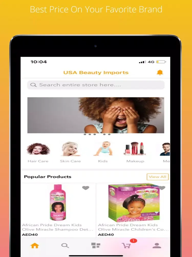 USA Beauty Imports iPad  स्क्रीनशॉट