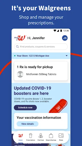 Captures d'écran de Walgreens