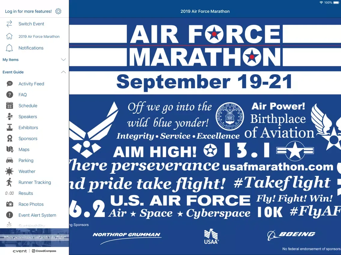 Air Force Marathon iPad  스크린샷