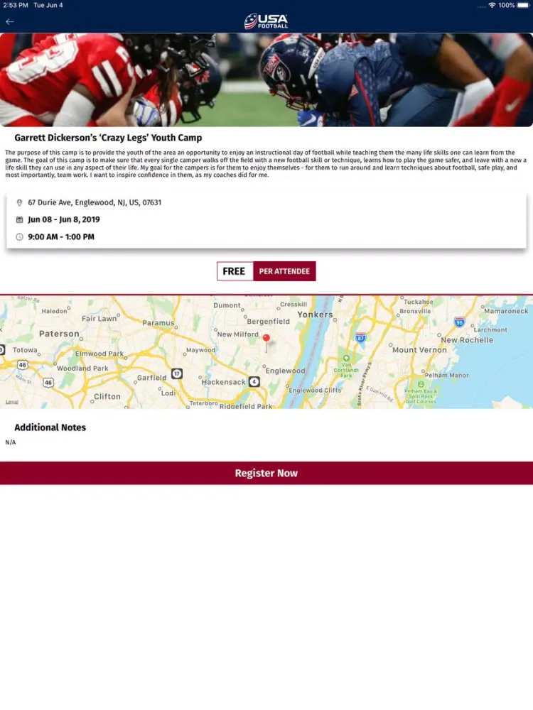 Depth Chart – USA Football iPad 應用截圖