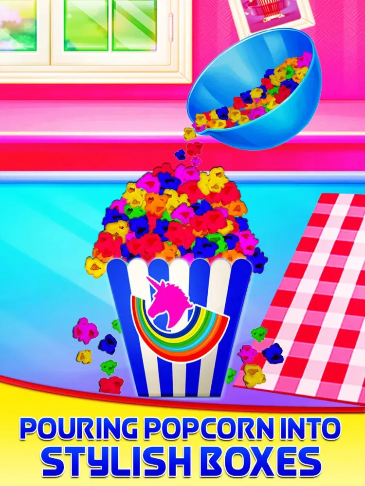 Unicorn Popcorn Party iPad  Screenshots