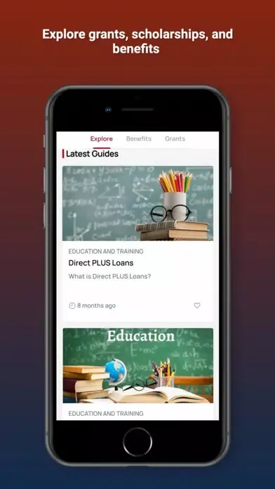 Capturas de pantalla de USA Grants & Benefits Guide