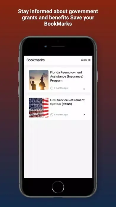 Capturas de pantalla de USA Grants & Benefits Guide
