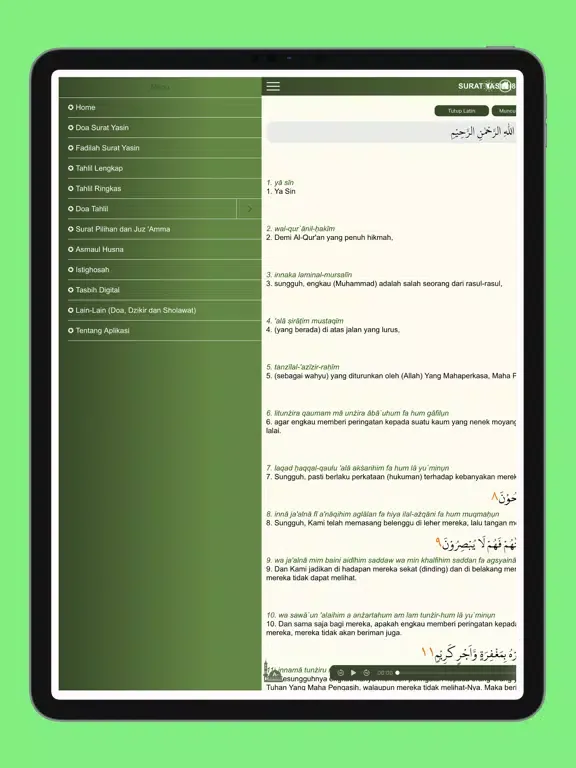 Yasin dan Tahlil NU iPad  Ekran Görüntüleri