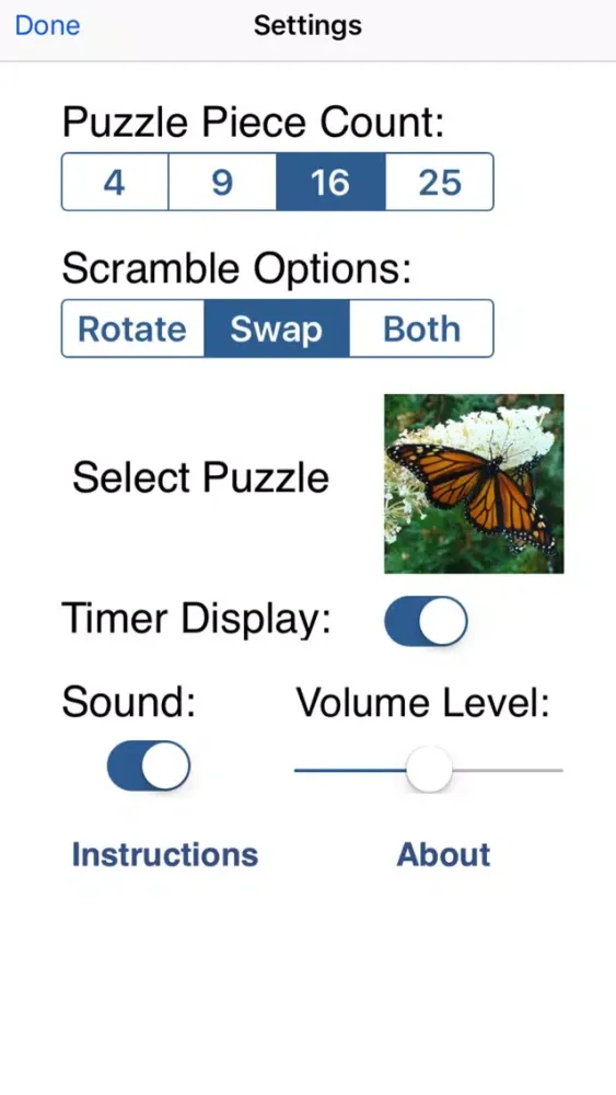 Captures d'écran de Equzzles - Picture Puzzles of Equal Sized Pieces