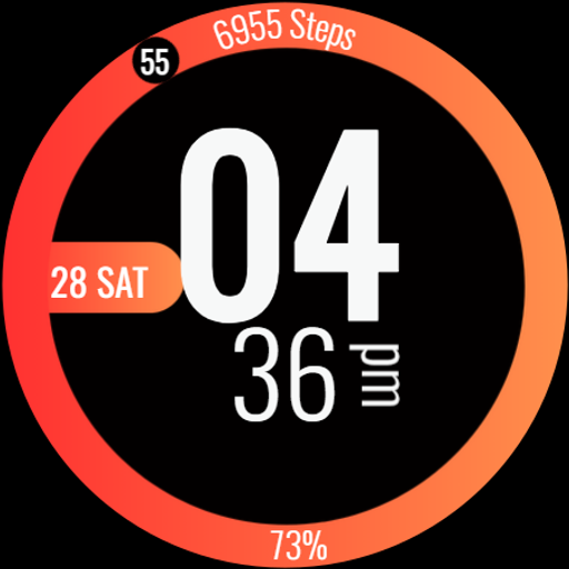 Minimalist Digital Watch Face