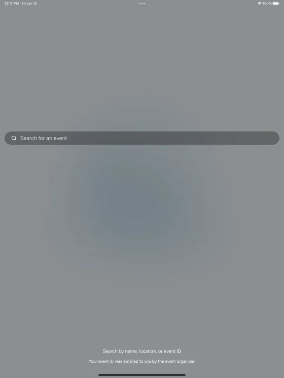 Capturas de tela do USAP Event App iPad 