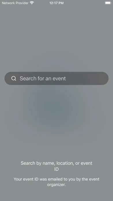 Capturas de tela do USAP Event App