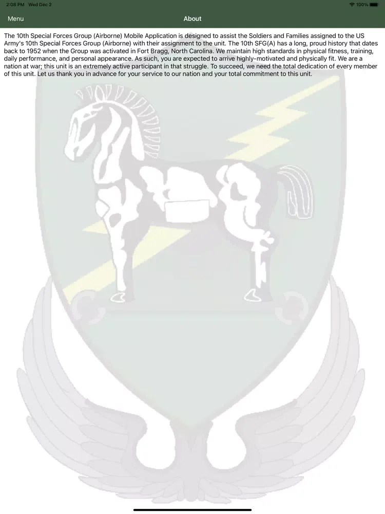 Скриншоты 10th SFG(A) Mobile App iPad 