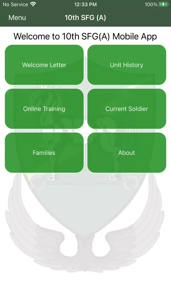Скриншоты 10th SFG(A) Mobile App