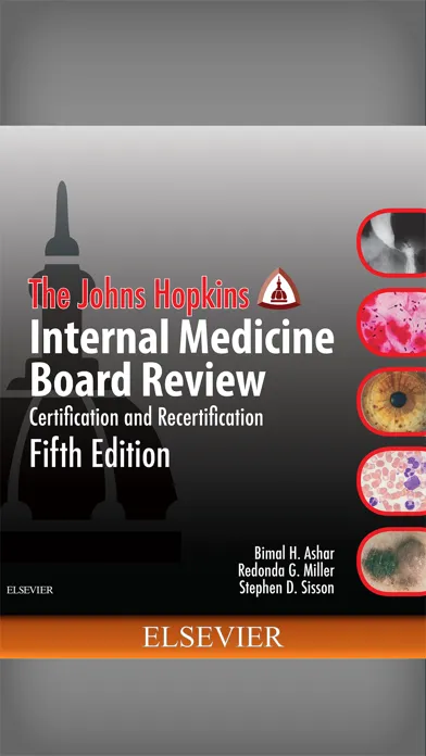 Capturas de tela do Johns Hopkins Internal Med 5/E