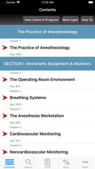 Capturas de pantalla de Clinical Anesthesiology Cases