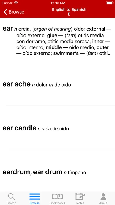 Eng-Span Medical Dictionary 4E 스크린샷