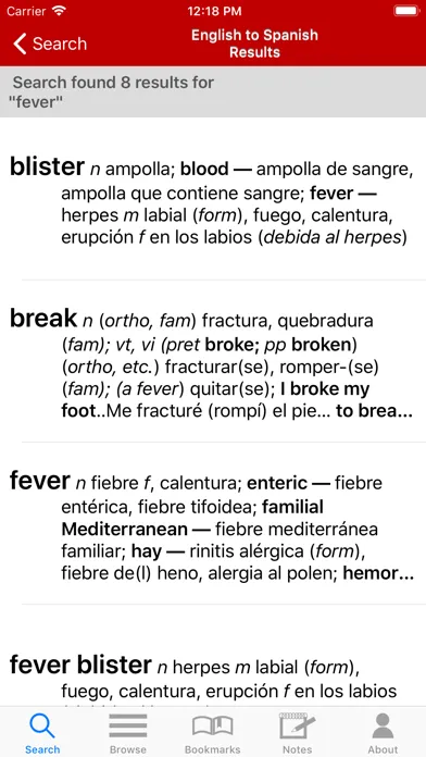 Eng-Span Medical Dictionary 4E 스크린샷