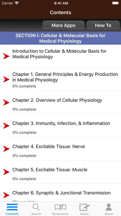 Capturas de pantalla de Ganong's Review Physiology 26E
