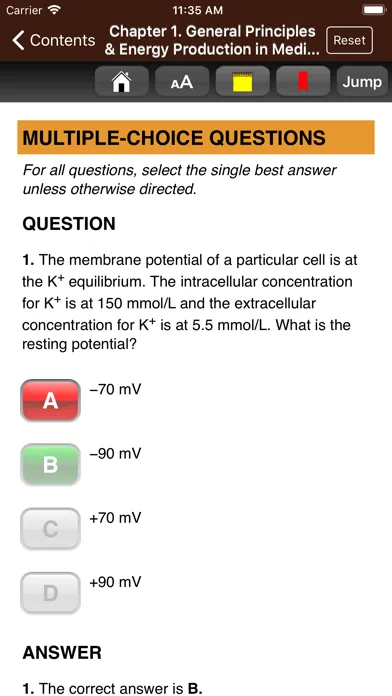 Capturas de pantalla de Ganong's Review Physiology 26E
