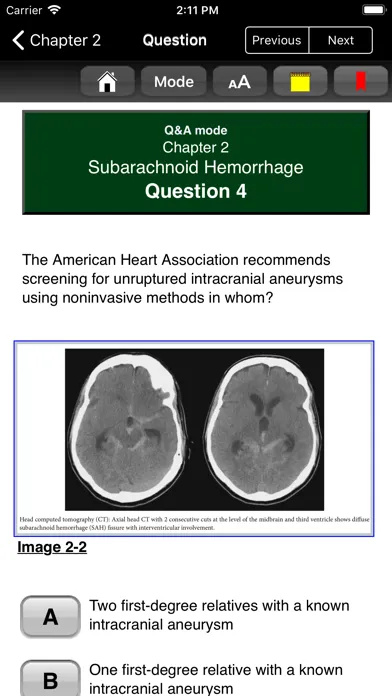 Capturas de pantalla de The NeuroICU Board Review