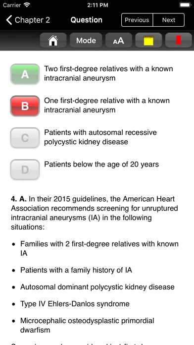 Capturas de pantalla de The NeuroICU Board Review