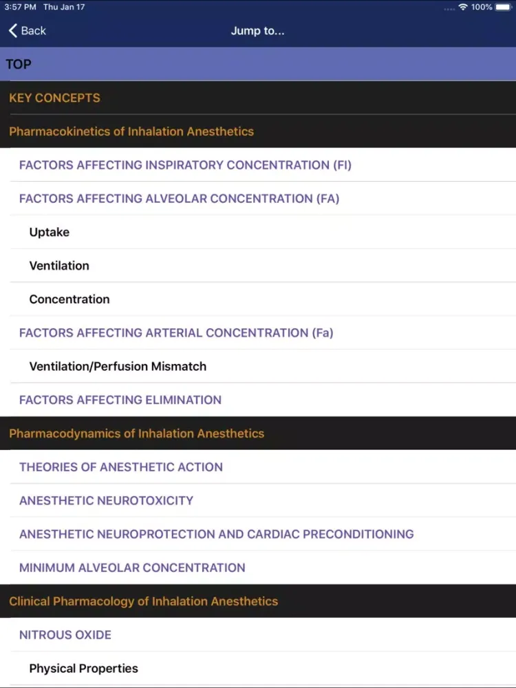 Capturas de tela do Clinical Anesthesiology, 6/E iPad 