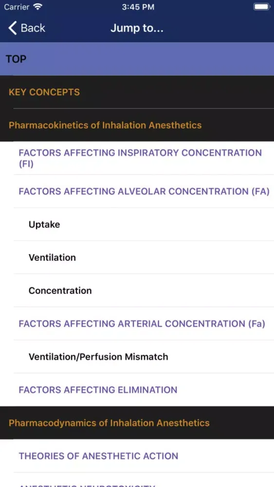 Capturas de tela do Clinical Anesthesiology, 6/E