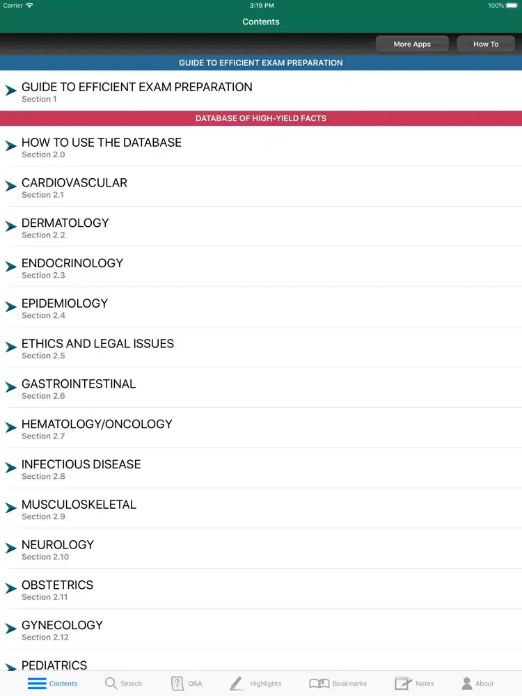 First Aid USMLE Step 2 CK 10/E iPad  Screenshots