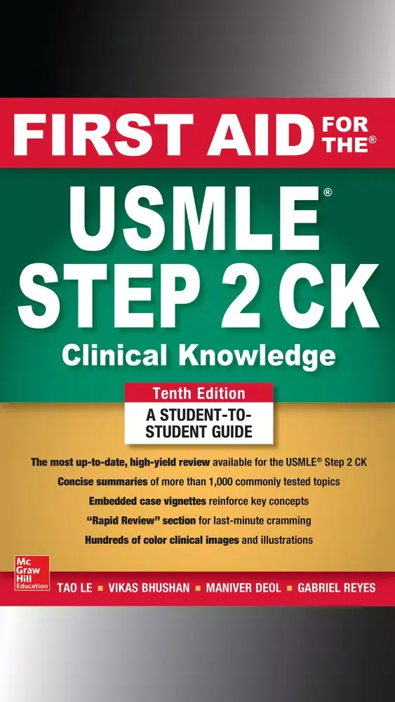 First Aid USMLE Step 2 CK 10/E Screenshots