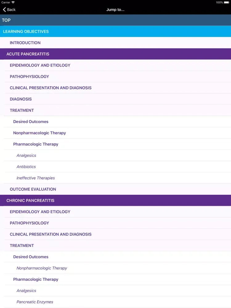 Tangkapan layar Pharmacotherapy Principles 5/E iPad 