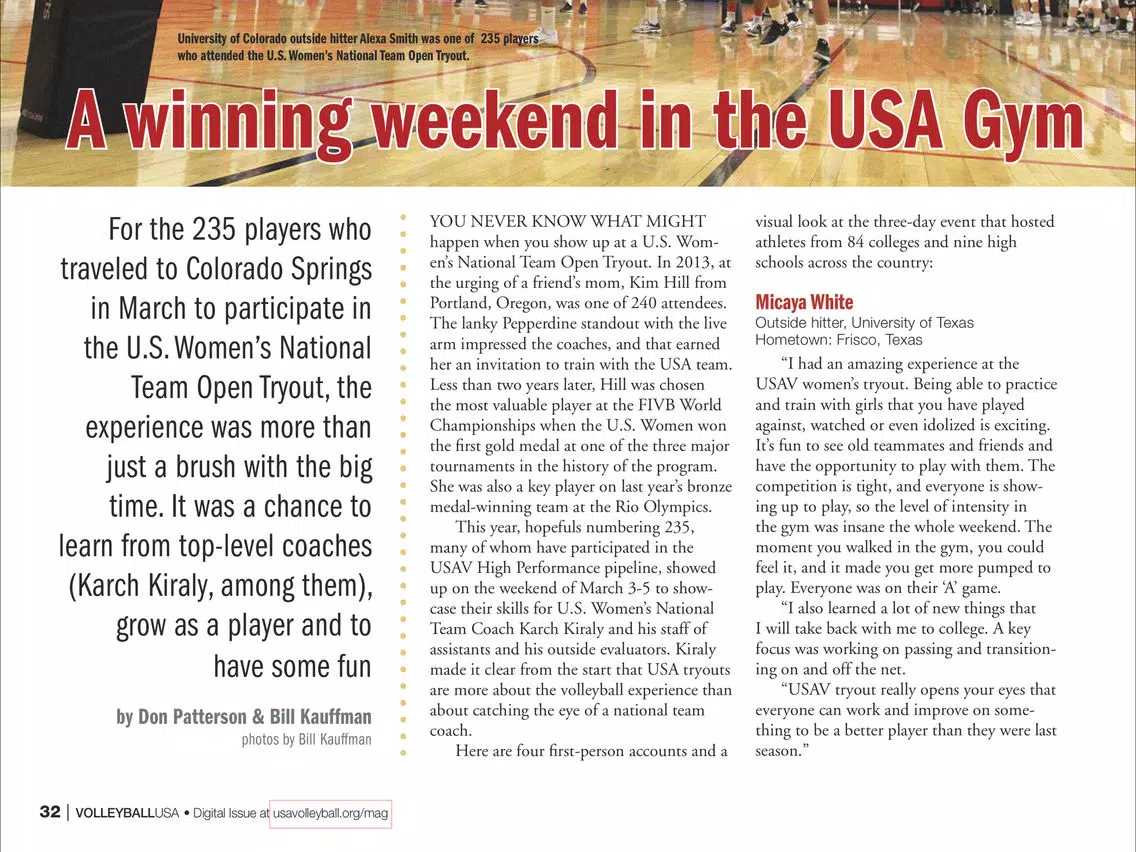 VolleyballUSA: Official Magazine of USA Volleyball iPad  スクリーンショット