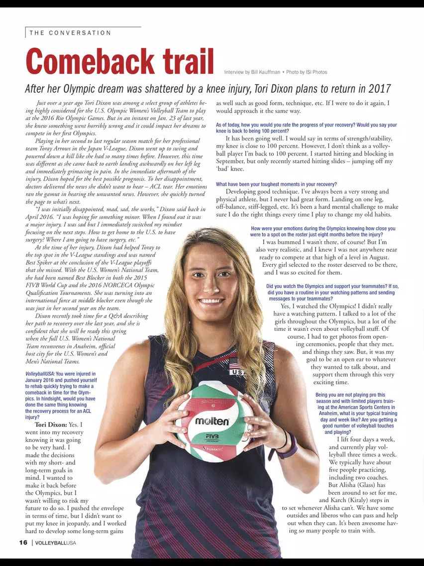VolleyballUSA: Official Magazine of USA Volleyball iPad  スクリーンショット