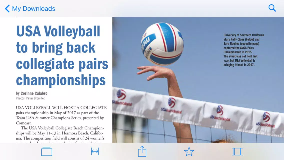 VolleyballUSA: Official Magazine of USA Volleyball スクリーンショット