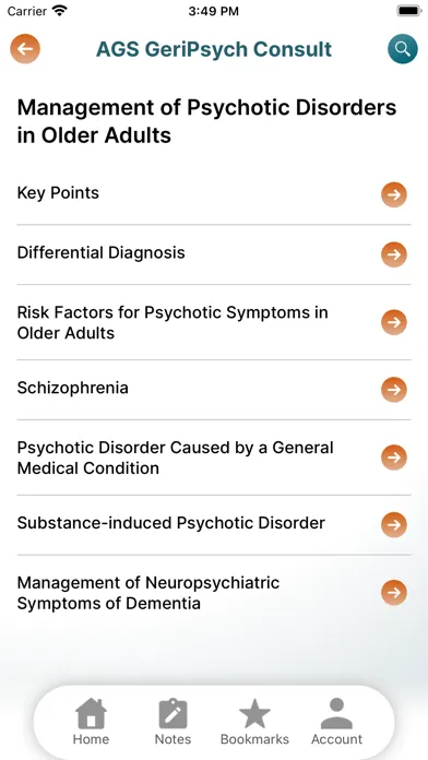 Screenshot di iGeriatrics