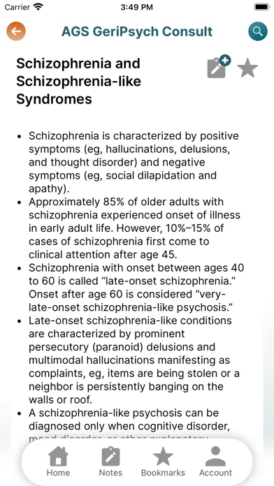 Screenshot di iGeriatrics