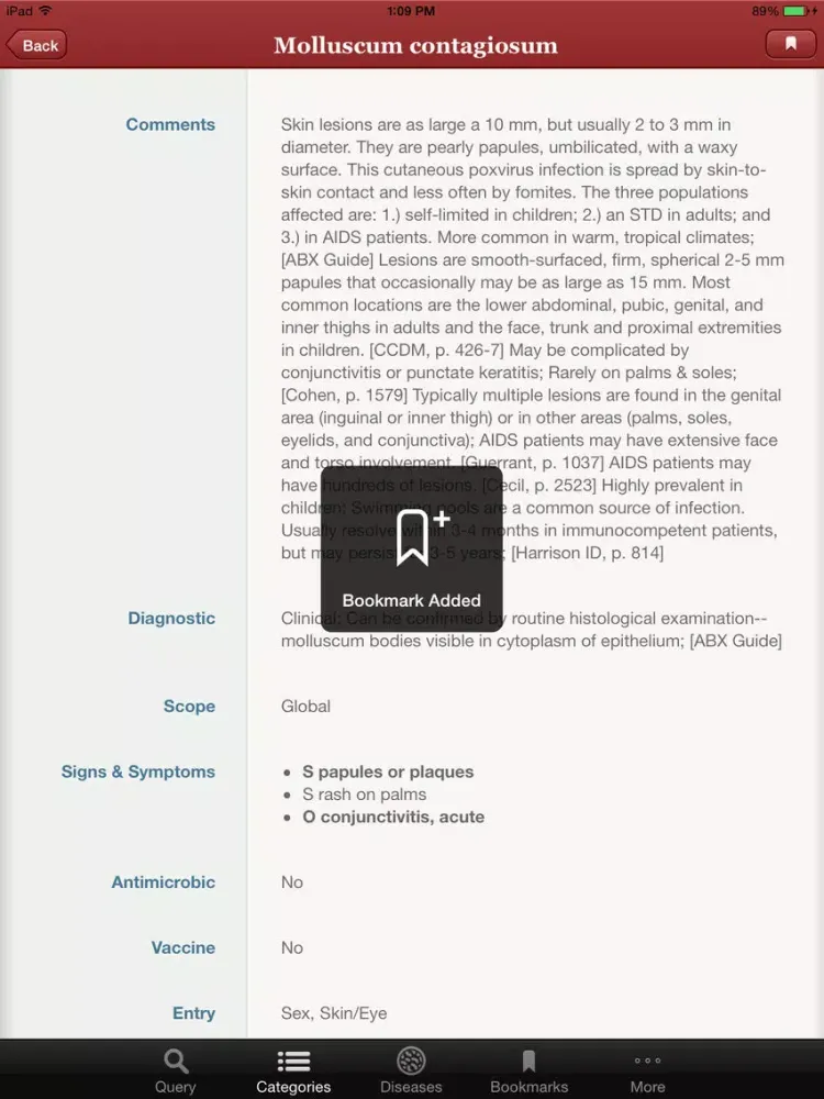 Zrzuty ekranu IDdx: Infectious Disease Queries iPad 