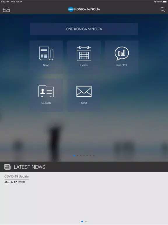 Zrzuty ekranu Konica Minolta Sales App iPad 