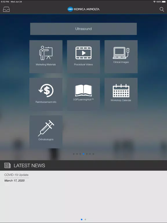 Zrzuty ekranu Konica Minolta Sales App iPad 