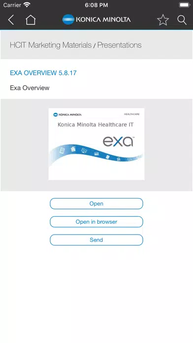 Zrzuty ekranu Konica Minolta Sales App