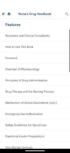 Nurse's Drug Handbook Screenshots