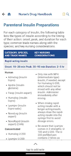 Nurse's Drug Handbook Screenshots