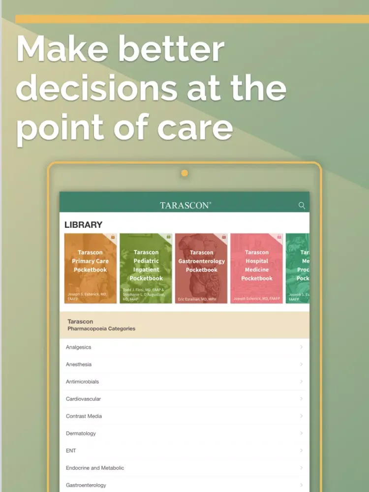 تصاویر Tarascon Pharmacopoeia iPad 