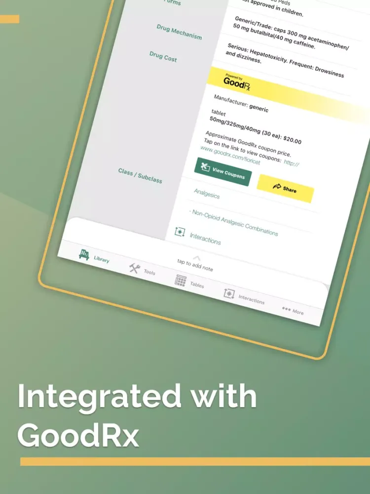 تصاویر Tarascon Pharmacopoeia iPad 