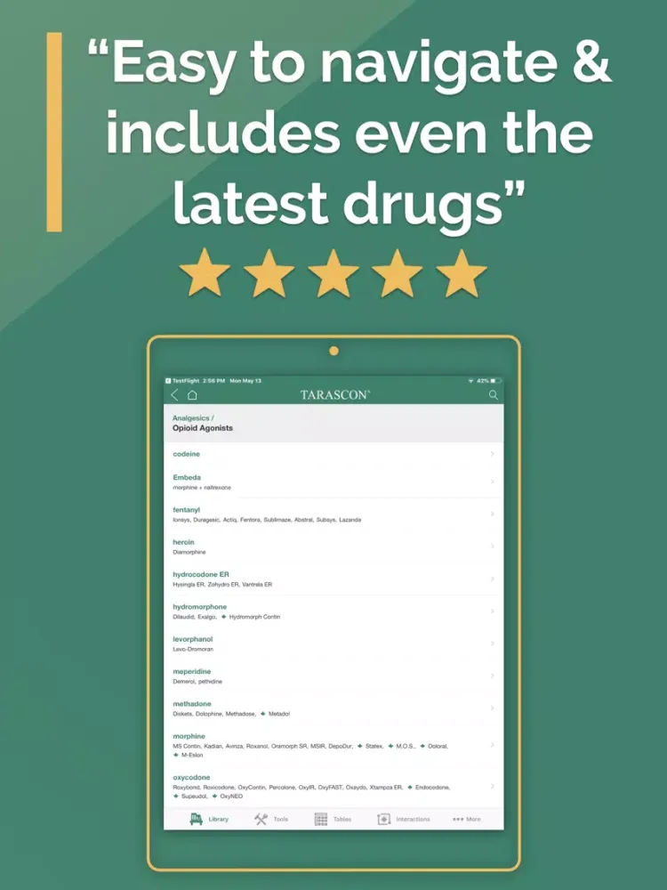 تصاویر Tarascon Pharmacopoeia iPad 