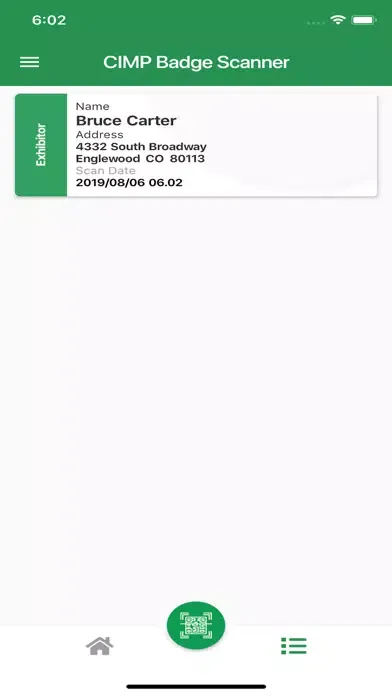 Zrzuty ekranu CIMP Badge Scanner