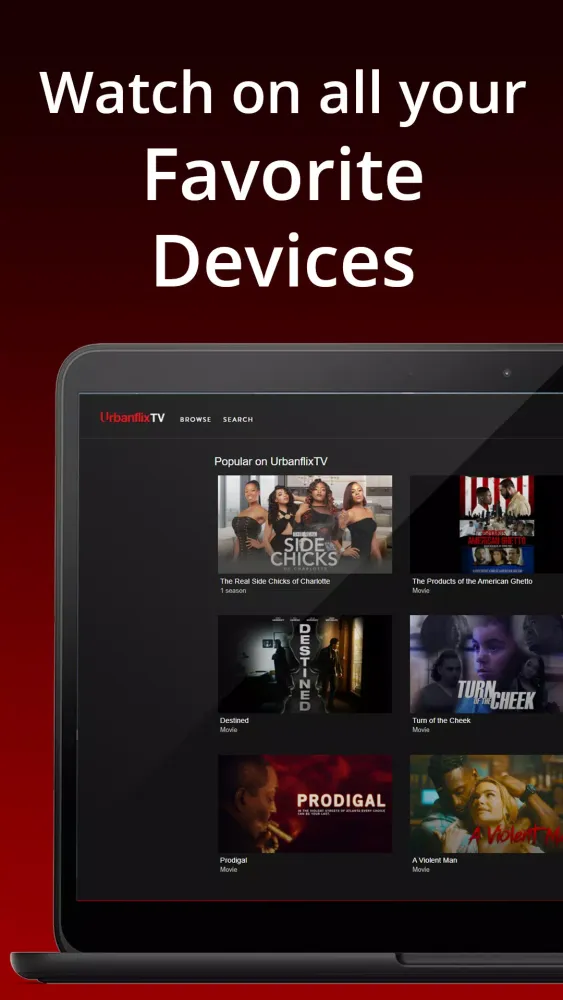 UrbanFlixTV for Android TV Screenshots