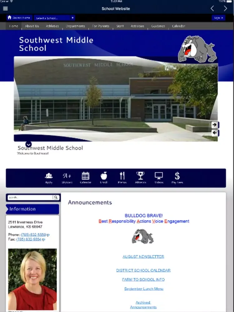 Southwest Middle School iPad 应用截图