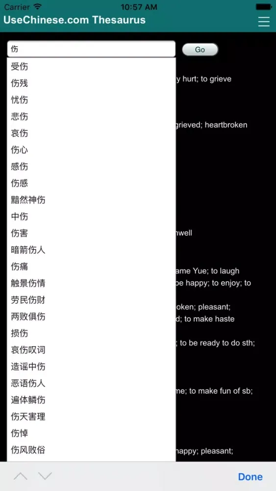 Скриншоты Chinese Thesaurus