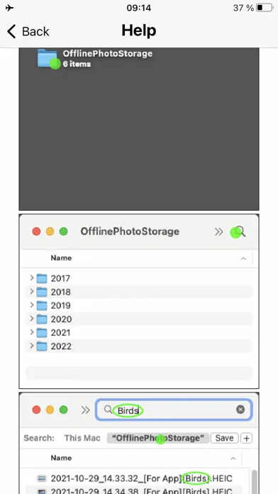 Tangkapan skrin Offline Photo Storage