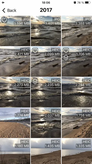 Tangkapan skrin Offline Photo Storage