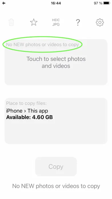Tangkapan skrin Offline Photo Storage