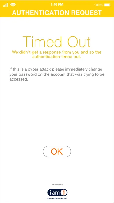 IAmI Authentication Ekran Görüntüleri